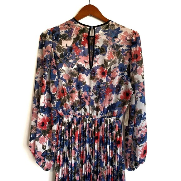 MISA Los Angeles Sz S Juliana Pleated Midi Dress Floral New With Tags - Picture 12 of 12